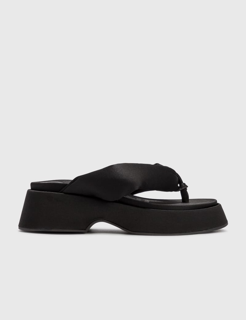 Ganni Padded Thong Sandals HBX Globally Curated Fashion and