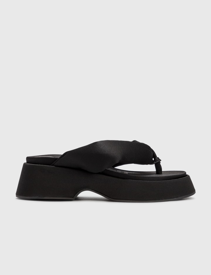 Ganni - Padded Thong Sandals | HBX - Globally Curated Fashion and ...