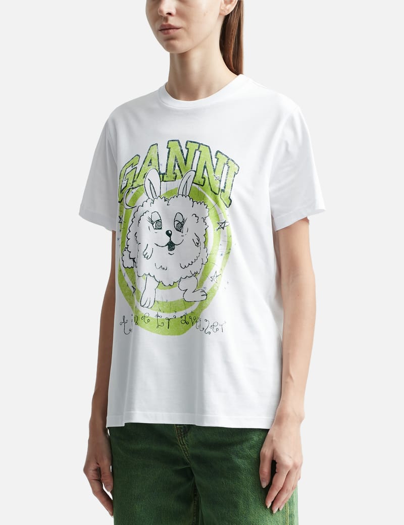 Ganni - リラックス バニー Tシャツ | HBX - ハイプビースト
