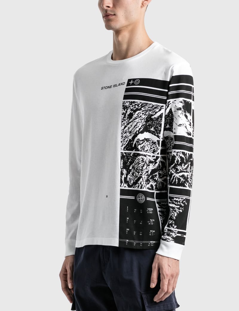 Stone Island - Mural Graphic Long Sleeve T-Shirt | HBX - Globally