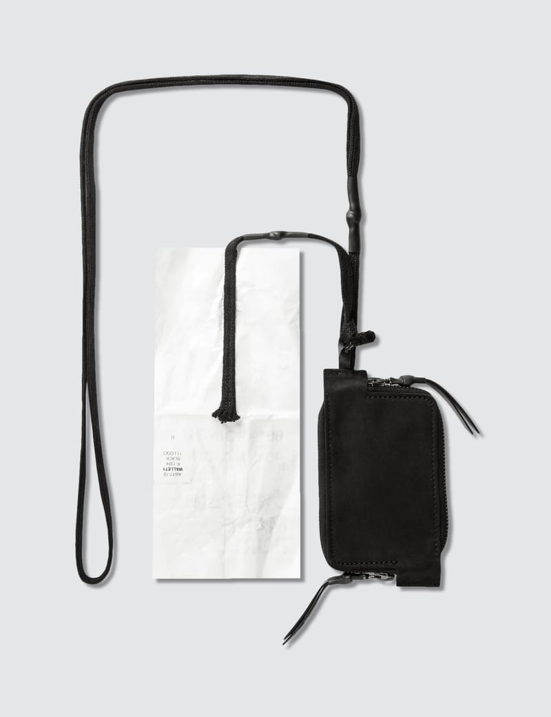 希少 11 by BORIS BIDJAN SABERI neck wallet Used 11 By BBS Boris Bidjan Saberi Leather Wallet Black | eBay