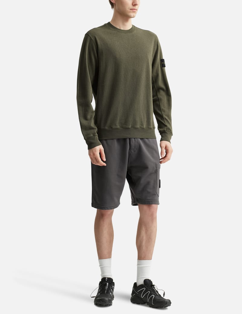 Stone Island - Garment-Dyed Sweatshirt | HBX - Globally