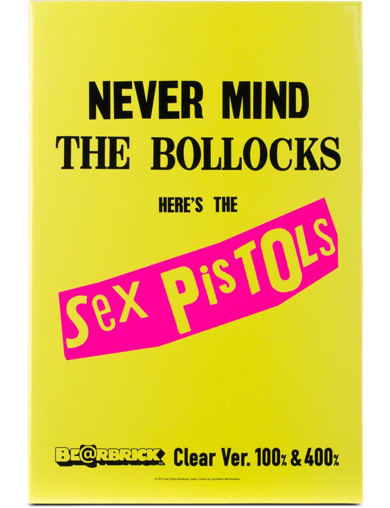 Medicom Toy - 400% + 100% Sex Pistols Bea@rbrick Set Clear Medicom Toy - 400% + 100% Sex Pistols Bea@rbrick Set Clear