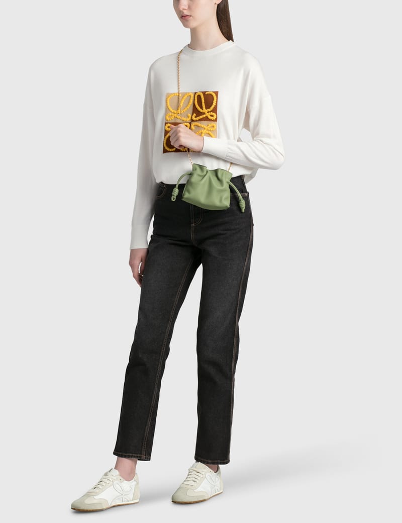 ロエベ　LOEWE アナグラム　エンブロイダリー　セーター　Lサイズ ロエベ - アナグラム エンブロイダリー セーター | HBX