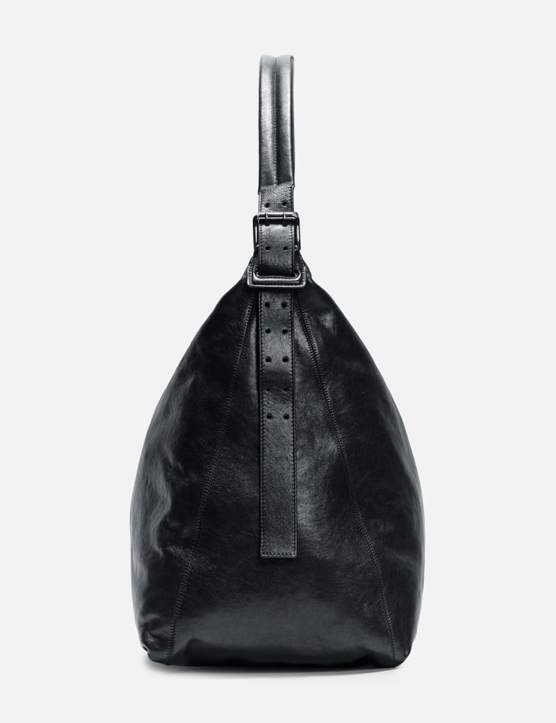 Lemaire Belted Hobo Bag - Soft leather shoulder bag with an