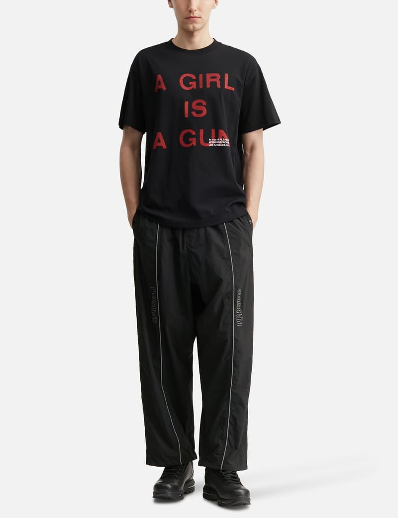 Pleasures Girl Is A Gun T-Shirt - Black cotton tee with bold front
