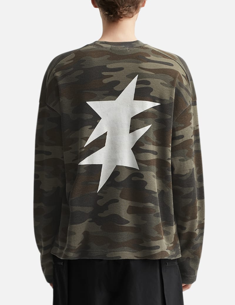 Cole Buxton - Camo Rally Waffle Long Sleeve T-Shirt | HBX