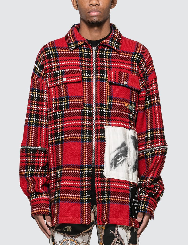 Palm Angels - Check Shirt Jacket | HBX - Globally Curated Fashion and  Lifestyle by Hypebeast