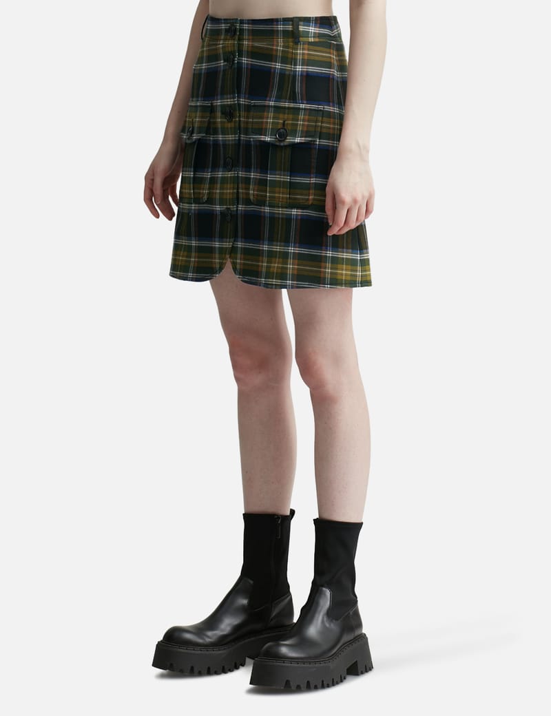 andmary Monica check mini skirt スカート