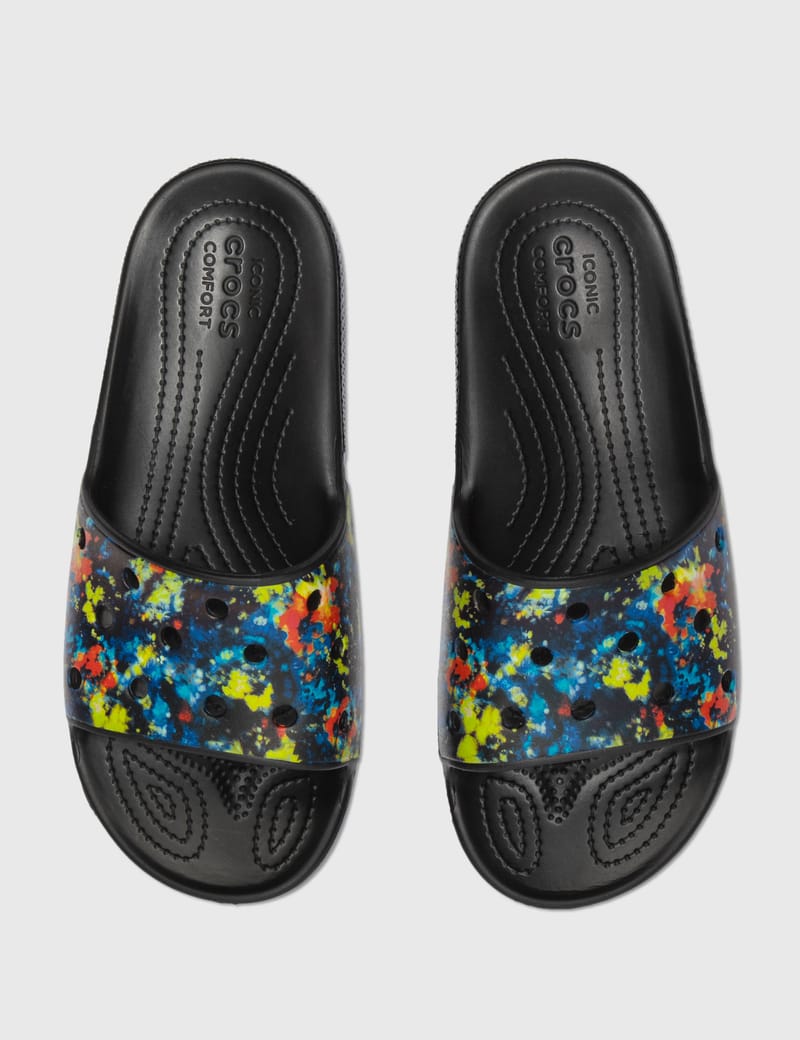 Crocs classic graphic on sale slide