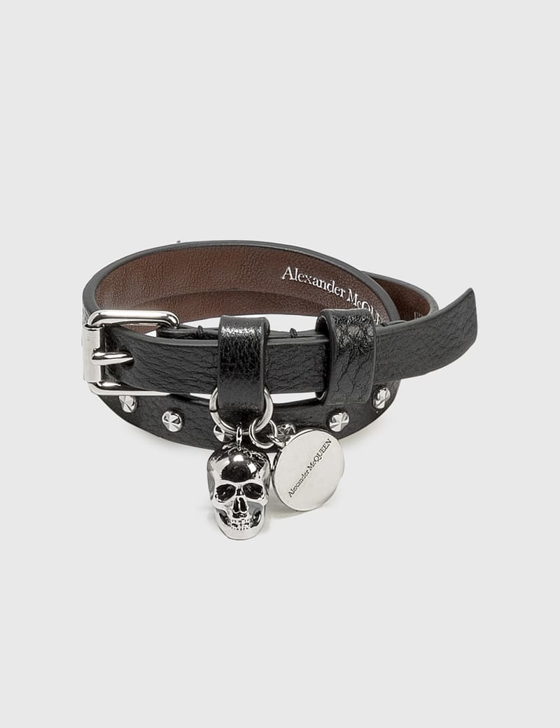 Alexander McQueen - スカル ラップ ブレスレット | HBX Alexander McQueen - スカル ラップ ブレスレット | HBX