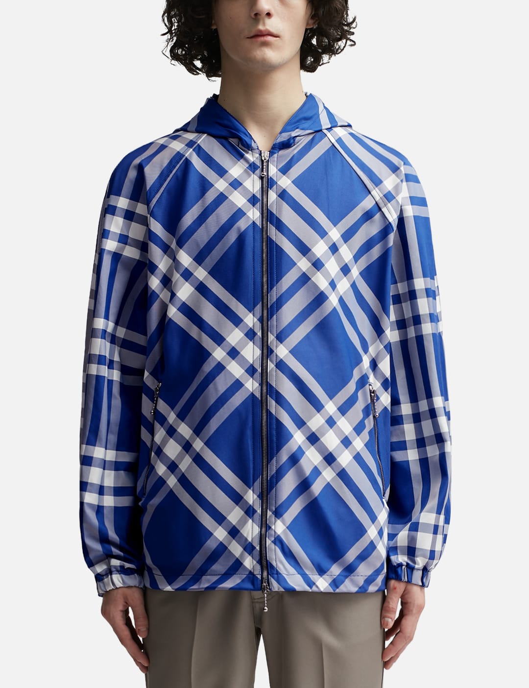 Burberry - Check Nylon Hooded Jacket | HBX - Globally Curated