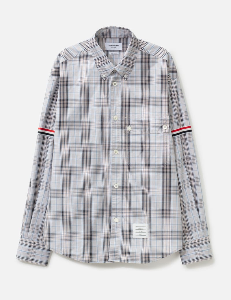 トム ブラウン - コットン 4BAR ショートスリーブ ボーダー Tシャツ | HBX トム ブラウン - コットン 4BAR ショートスリーブ ボーダー Tシャツ | HBX
