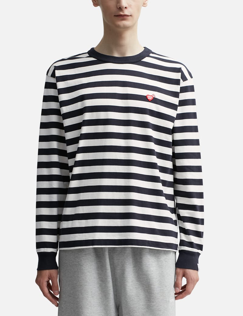 Human Made - STRIPED L/S T-SHIRT | HBX - Globally Curated Fashion 