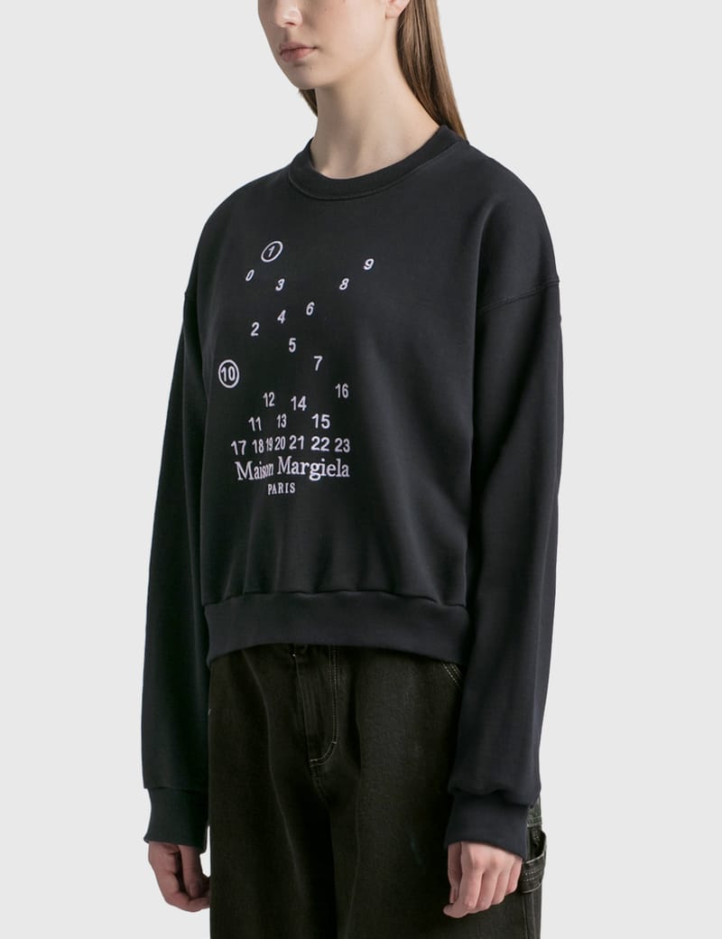 Maison Margiela - Graphic Cropped Sweatshirt | HBX - Globally