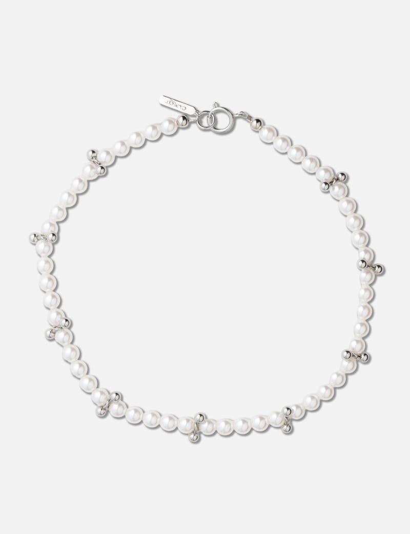 Justine Clenquet Tina Necklace - Elegant pearl choker, handmade in