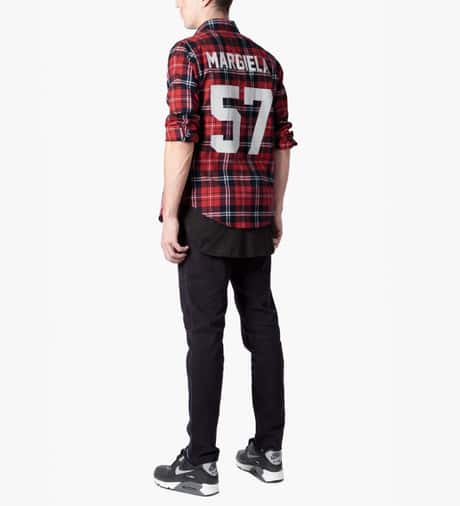 LES (ART)ISTS - Red Margiela 57 Flannel Shirt | HBX