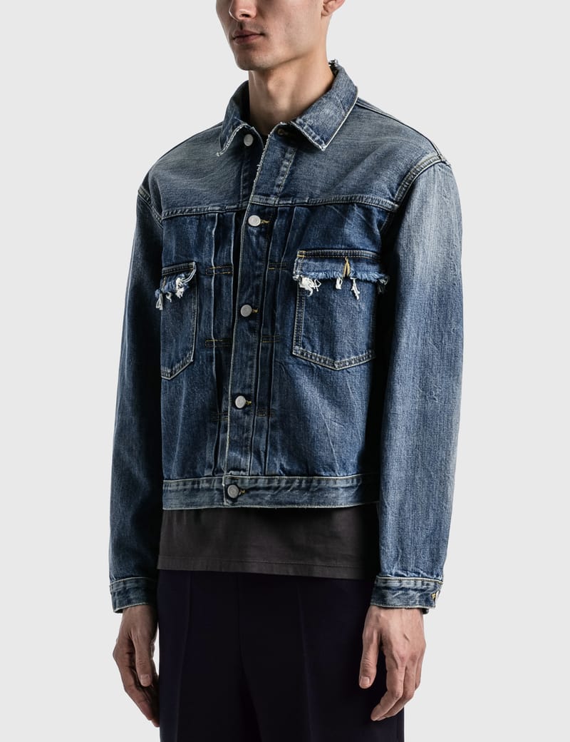 Maison Margiela - Destroyed Denim Jacket | HBX - Globally Curated