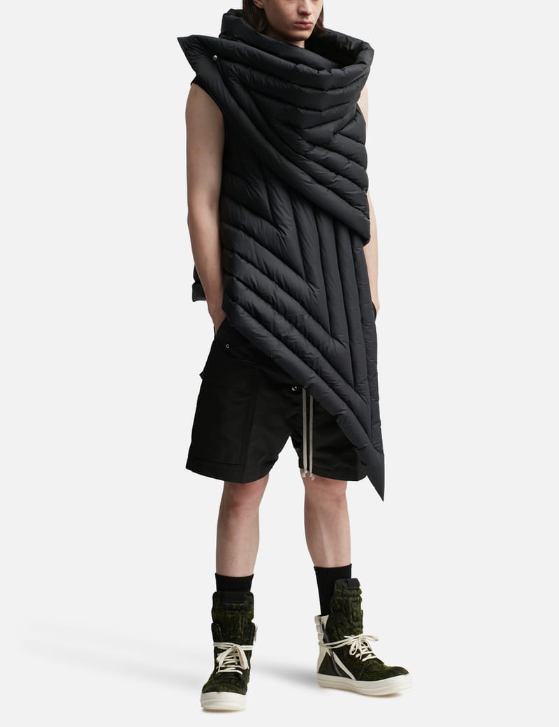 rick owens GLEAM SCARF ダウンベスト L RICK OWENS(リックオウエンス