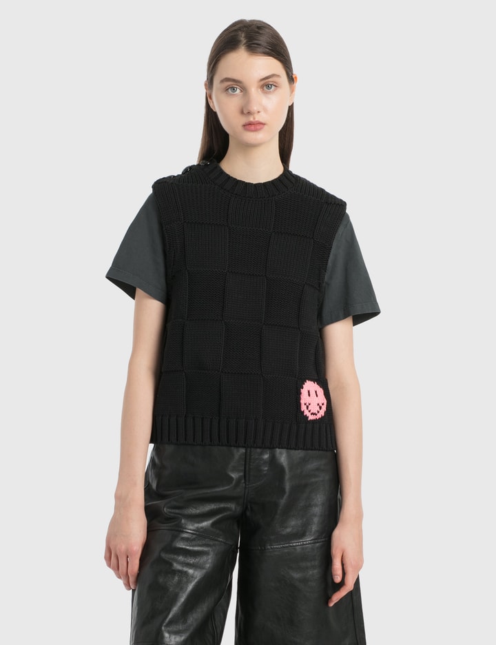 Ganni Cotton Robe Knit Vest HBX Globally Curated Fashion and