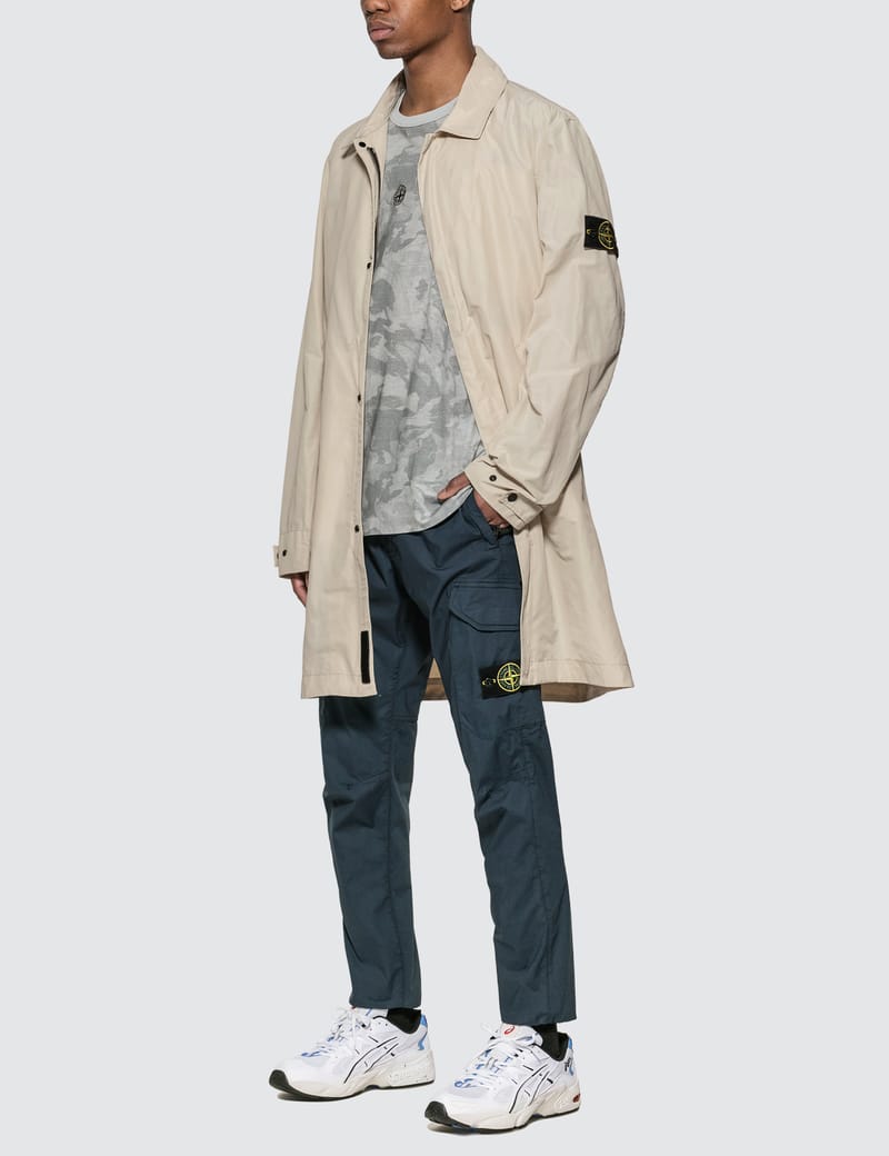 Stone island micro reps trench coat online