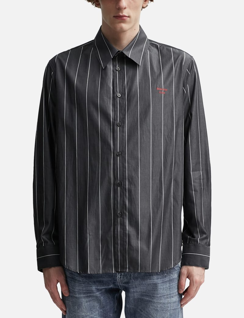Martine Rose - PULLED NECK SHIRT in GREY | HBX - Globally