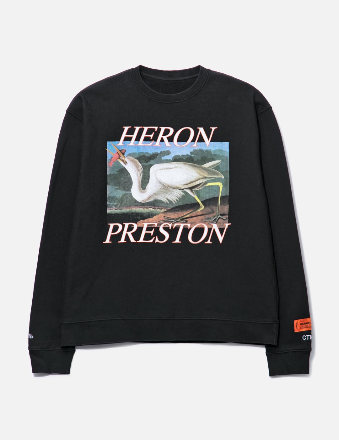 HERON PRESTON® Heron Preston Crane Graphic Print Sweater HBX 하입비스트가 엄선한 글로벌 패션&라이프스타일