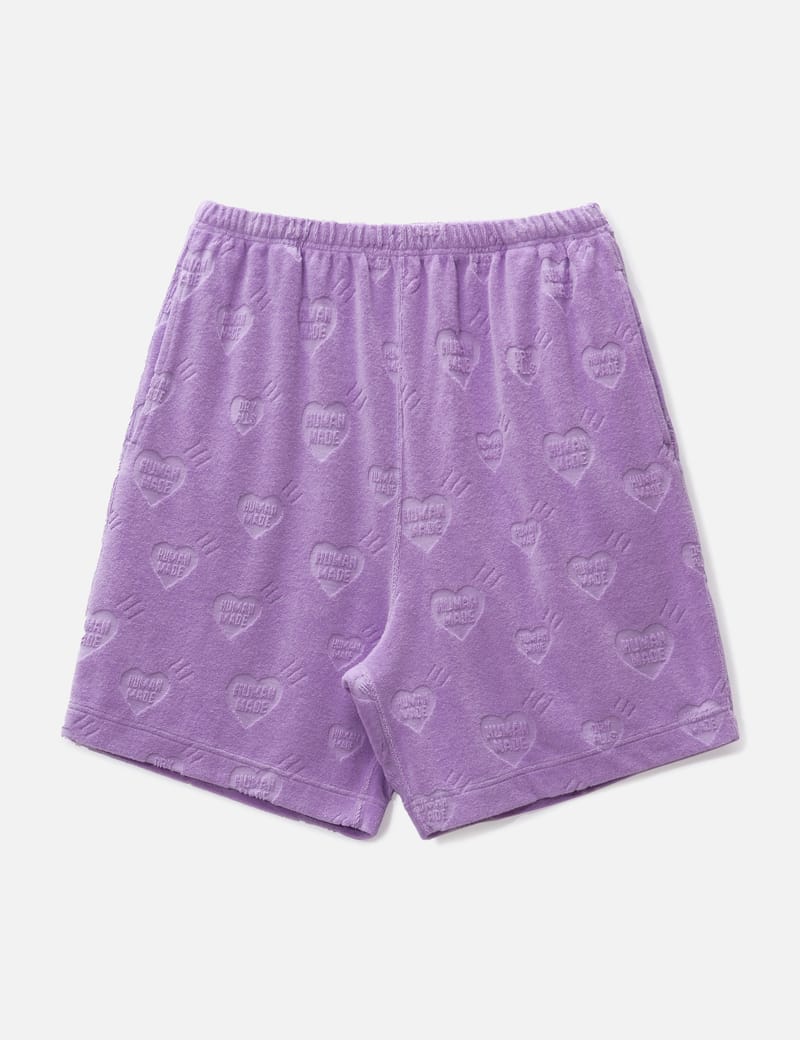 Human Made - HEART PILE SHORTS | HBX - Globally Curated Fashion