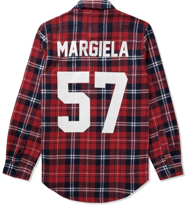 LES (ART)ISTS - Red Margiela 57 Flannel Shirt | HBX