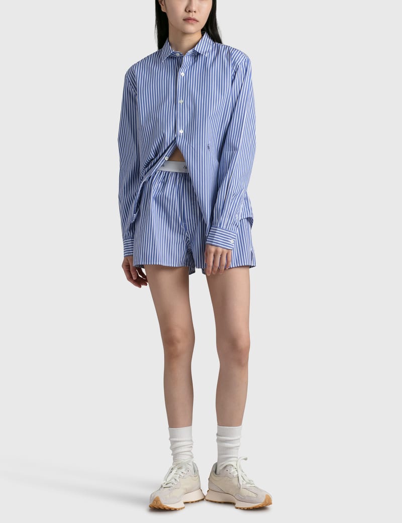 【関税込み】Sporty & Rich ブルー SRC シャツ Sporty & Rich - SRC SHIRT | HBX - Globally Curated Fashion