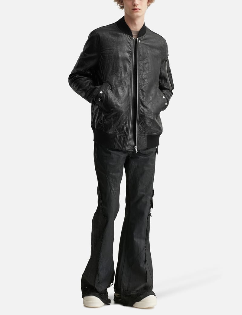 Rick Owens Classic Flight In Tumbled Lamb Leather - 中厚ラムレザー