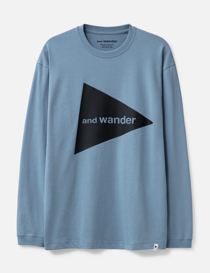 and wander - And Wander Logo Long Sleeve T-Shirt | HBX