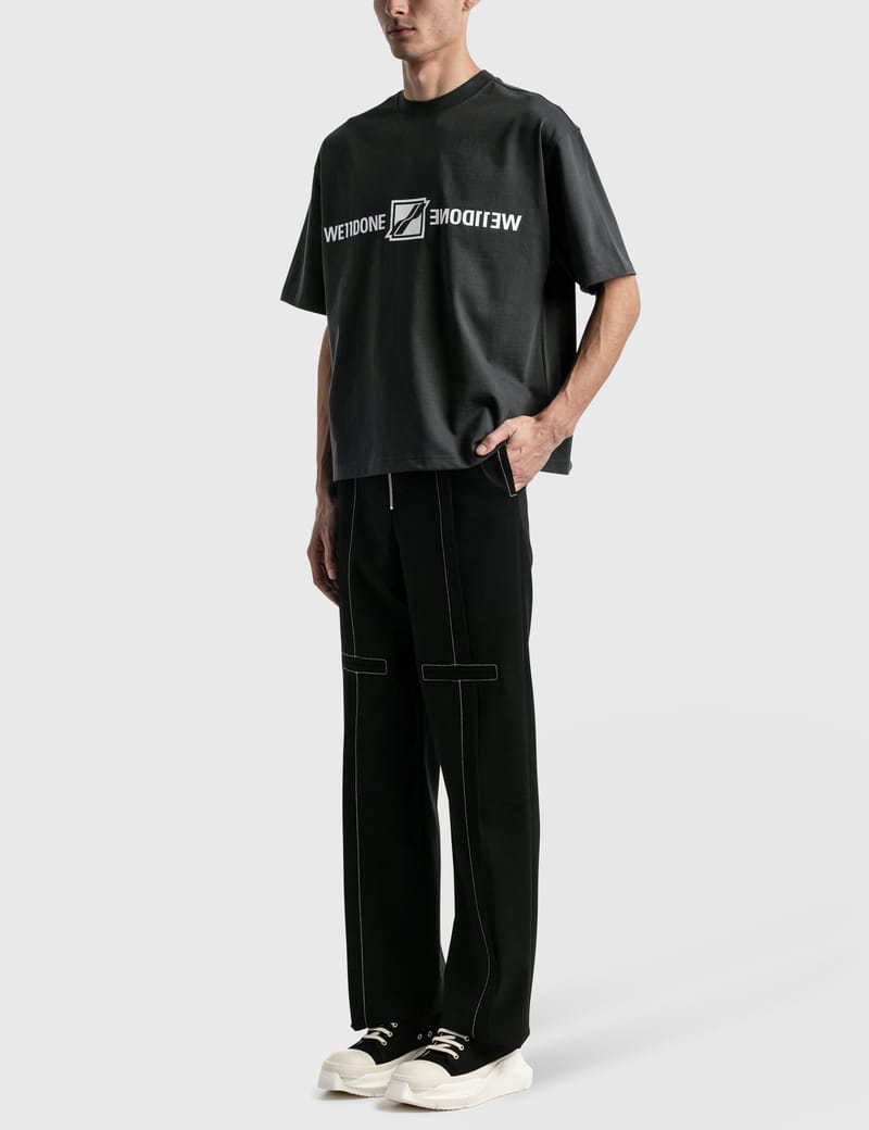 We11done - Contrast Top Stitch Tailored Trousers | HBX - ハイプ ...