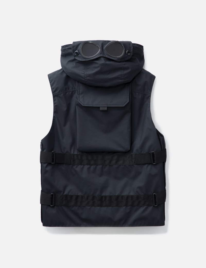 C.P. COMPANY ブラック ベスト　Multipocket Vest CP Company Black 50 Fili Multipocket Utility Vest - Small