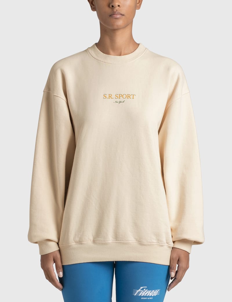 Sporty & Rich - Wimbledon Crewneck Sweatshirt | HBX - Globally