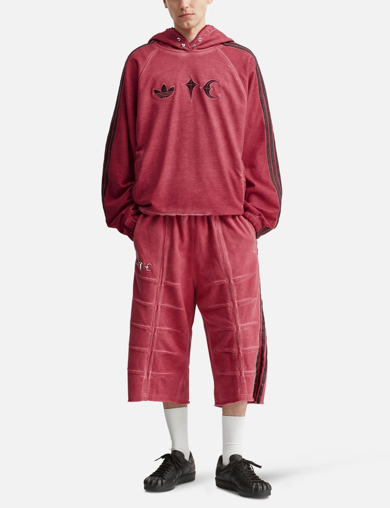 adidas Originals X Thug Club Sweat Hoodie - Bold red French terry