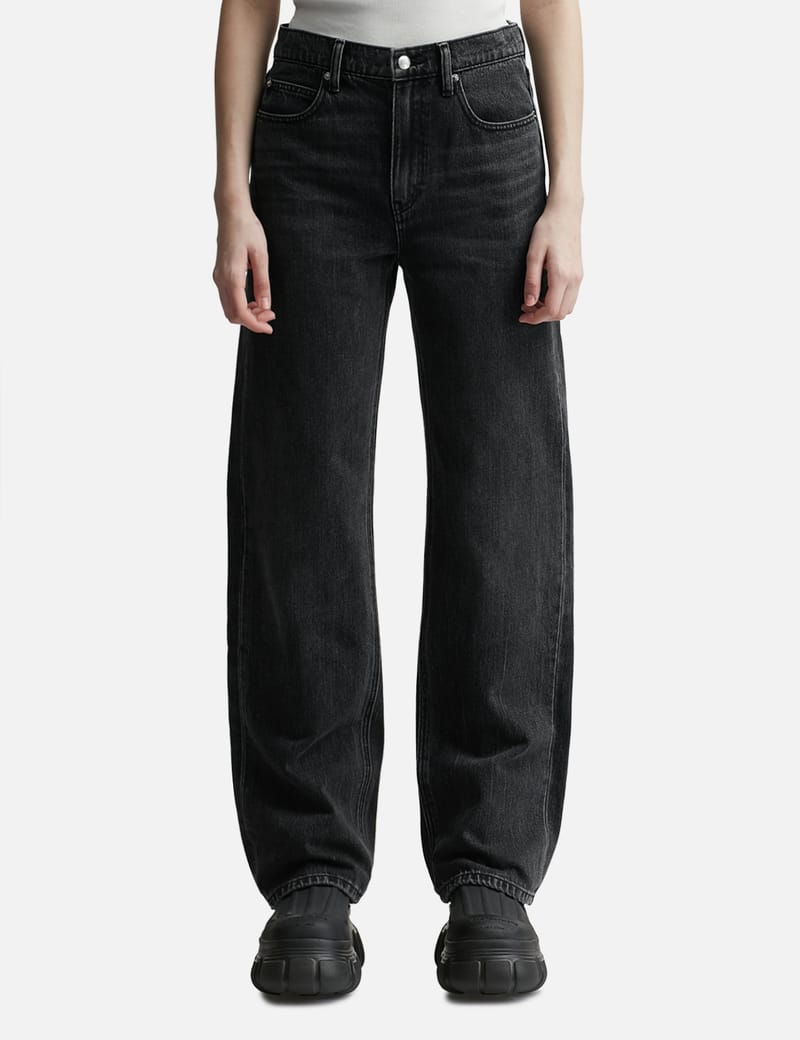 T By Alexander Wang - EZ MID RISE RELAXED STRAIGHT BACK POCKET