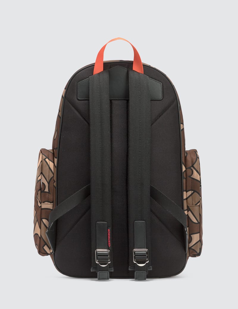 Burberry - Large Leather Trim Monogram Print Nevis Backpack | HBX