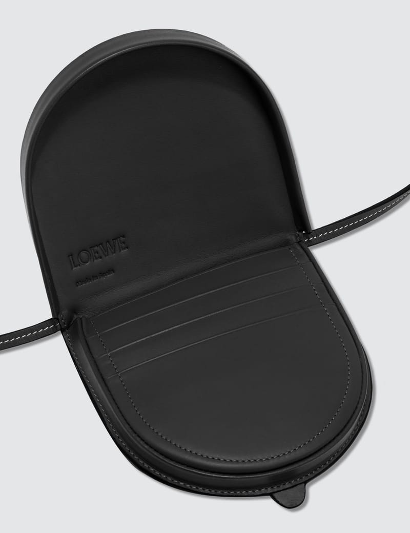 Loewe large heel pouch black hot sale