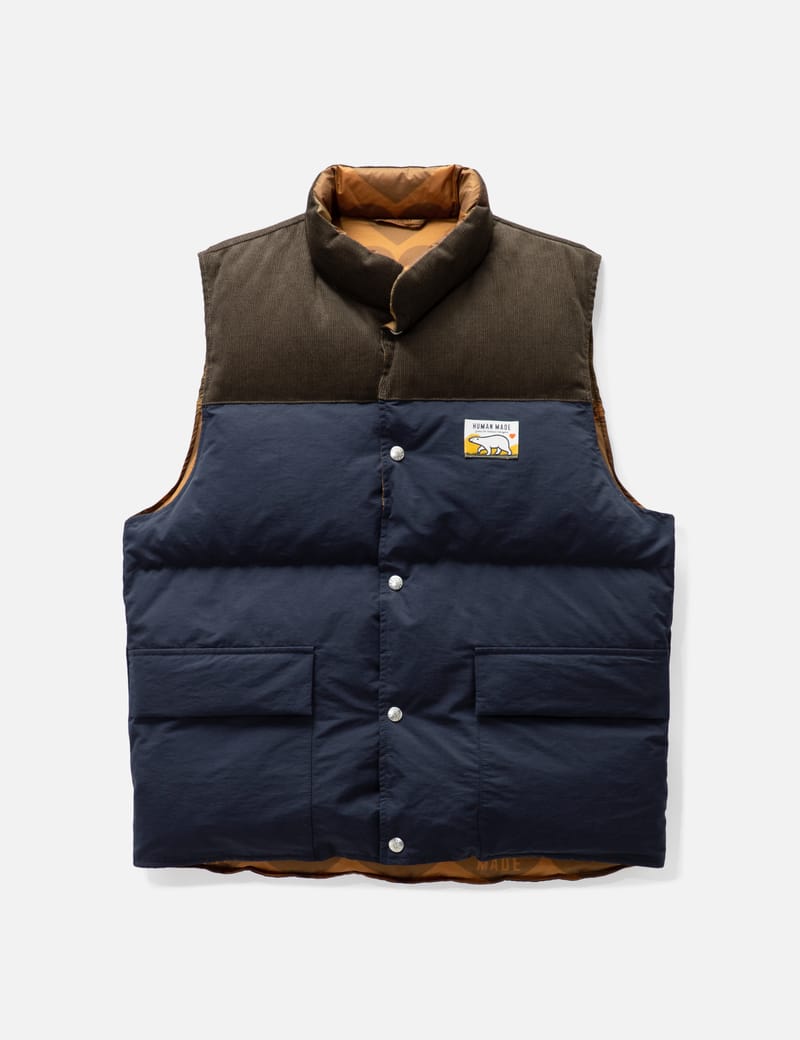 human made REVERSIBLE DOWN VESTCOLO