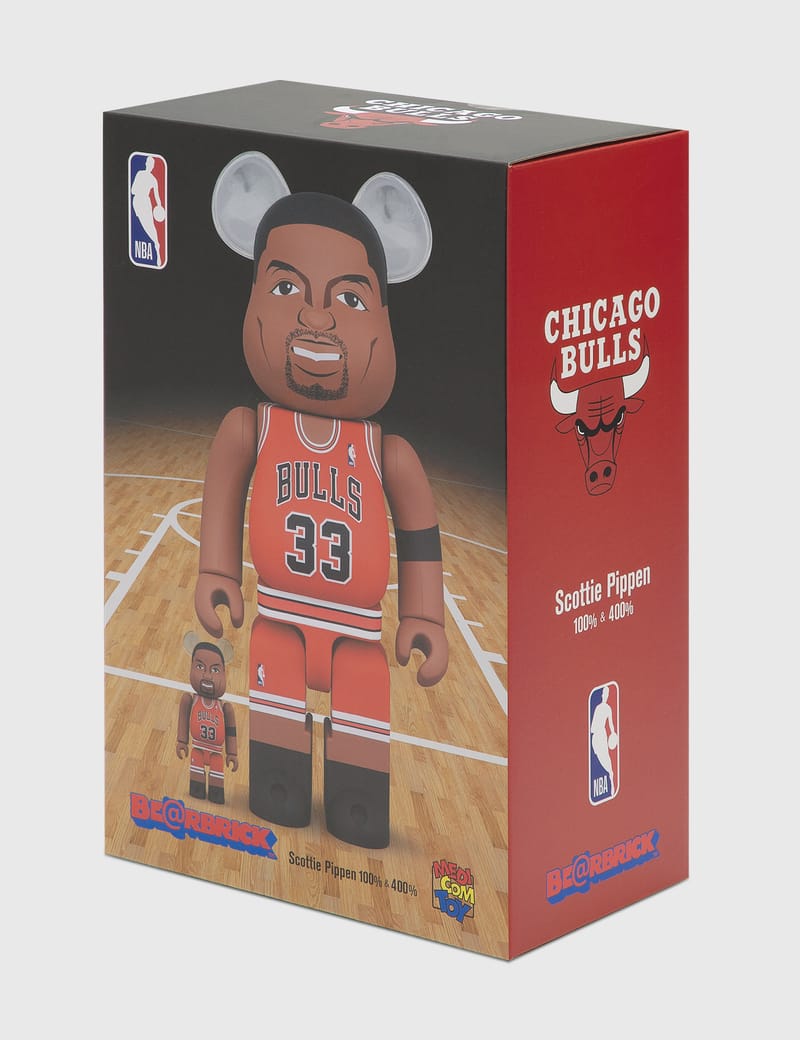 Medicom Toy - Be@rbrick Scottie Pippen (Chicago Bulls) 100％＆400％ Set | HBX  - Globally Curated Fashion and Lifestyle by Hypebeast