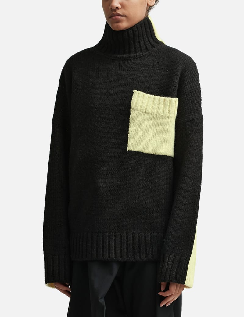 JW Anderson - CONTRAST PATCH POCKET JUMPER | HBX - Globally