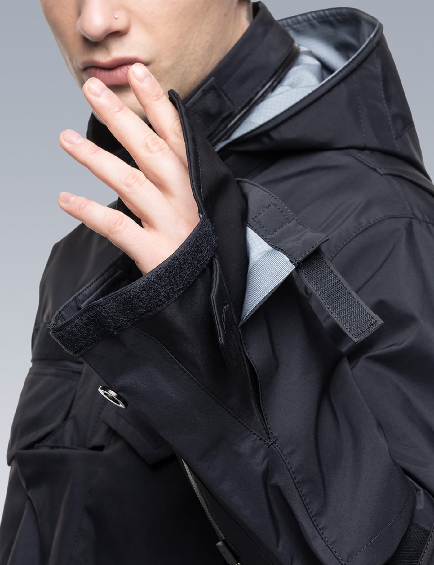Sacai - Sacai x Acronym Layered Hood Jacket | HBX - Globally Curated  Fashion and Lifestyle by Hypebeast