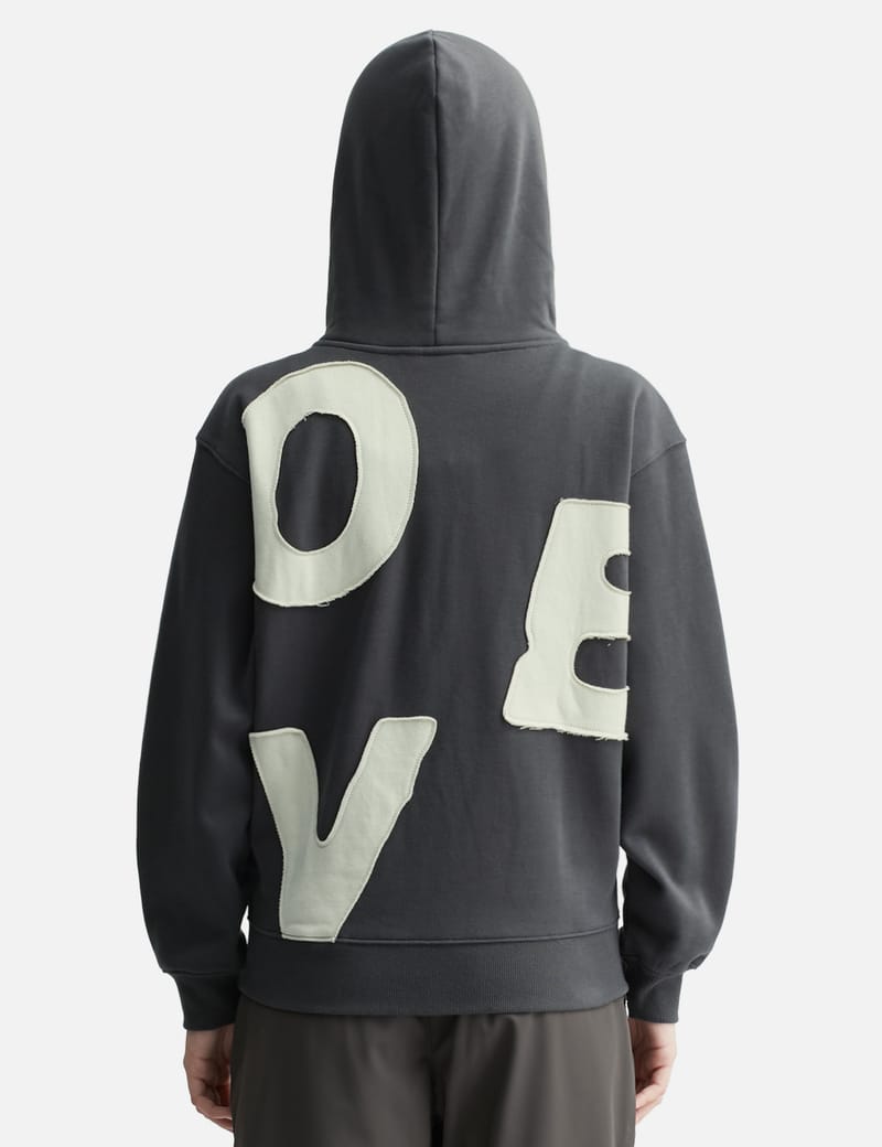 Sunlove Capital Brushed Zip Up Hoodie - Charcoal brushed fleece