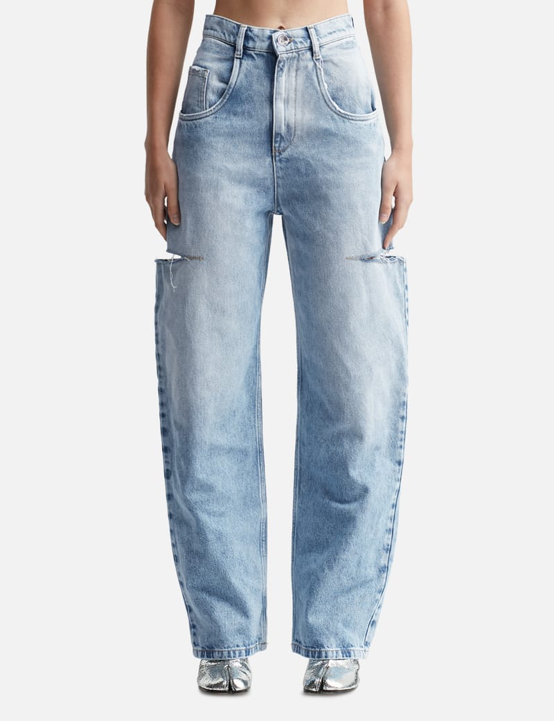 Maison Margiela - 5 POCKET CUT OUT JEANS | HBX - HYPEBEAST 為您