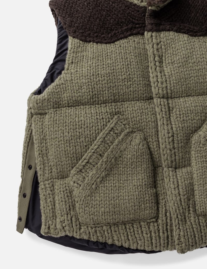 Sacai - Padded Knit Vest | HBX - Globally Curated Fashion and