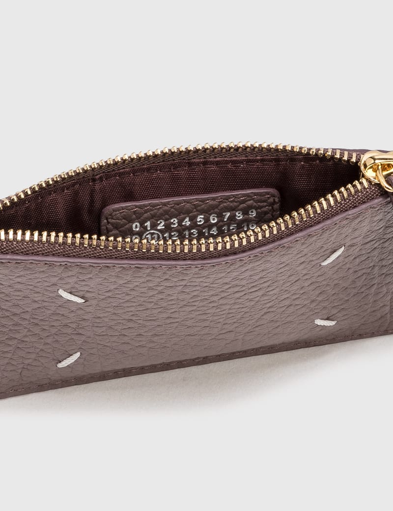 Maison Margiela - Four Stitch Zip Card Holder | HBX