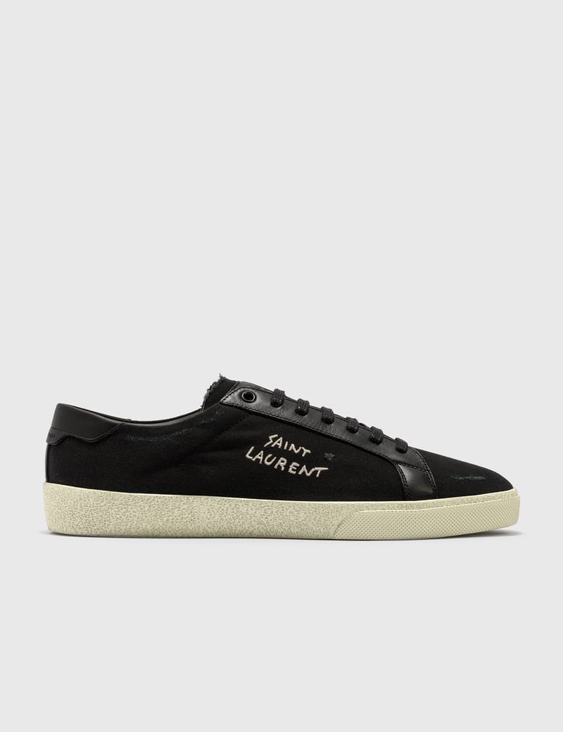 ★SAINT LAURENT★COURT CLASSIC SL/06 EMBROIDERED SNEAKERS★ Saint Laurent Court Classic SL/06 Embroidered Sneakers In