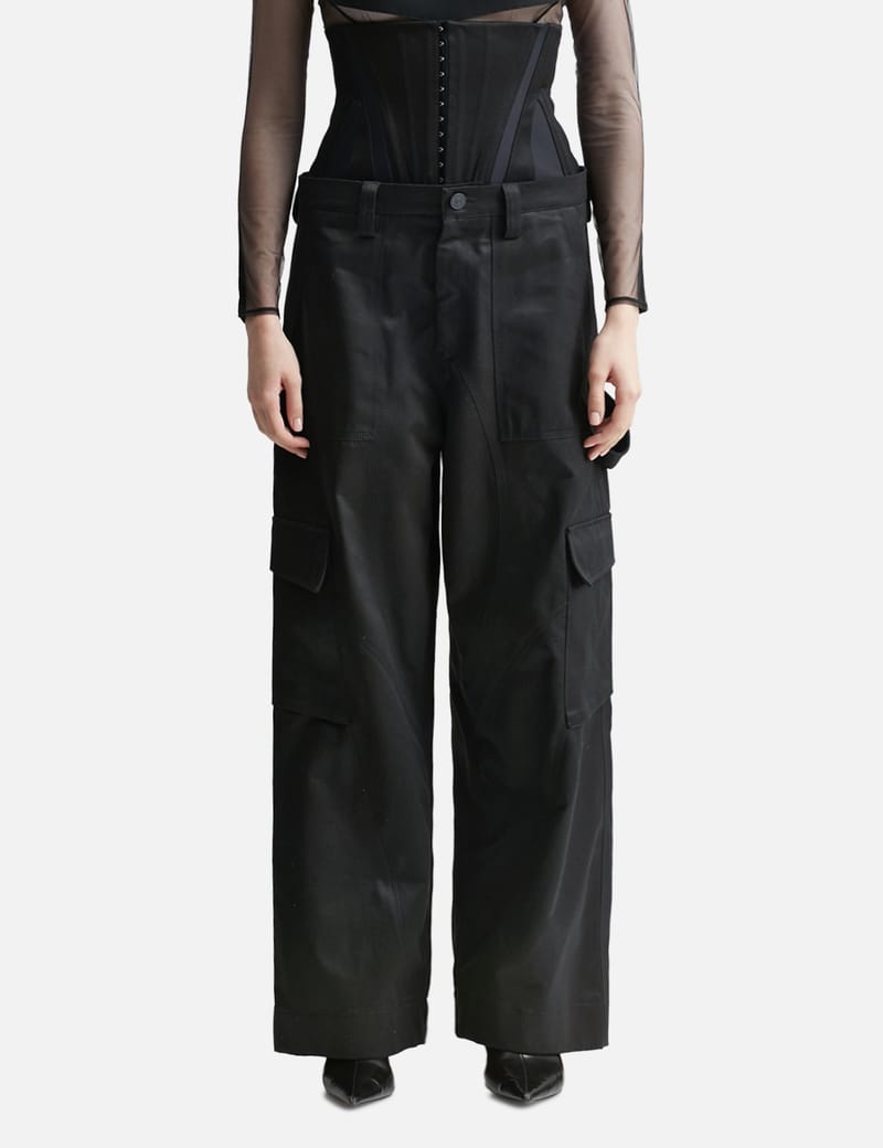 MUGLER - CROSET CARGO PANTS | HBX - Globally Curated Fashion and