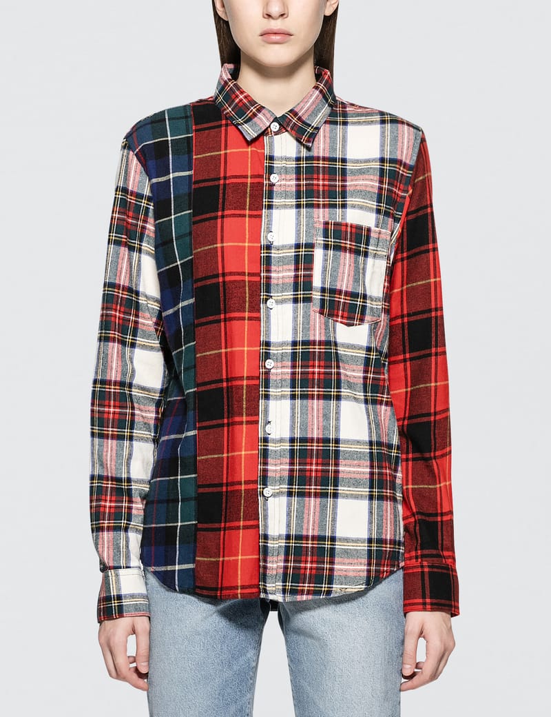 Stüssy - Mixed Tartan Shirt | HBX - Globally Curated Fashion and